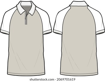 MEN AND BOYS TEE SHIRTS POLO SKETCH FLAT VECTOR