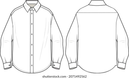 MEN AND BOYS TEE SHIRTS AND TOPS FLAT SKETCH VECTOR