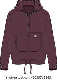 MEN AND BOYS TOM POP OVER HOODIE WITH POCKET VECTOR