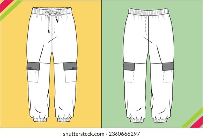 MEN BOYS TRACK PANT WITH POCKET ILLUSTRATION