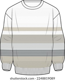 MEN AND BOYS WEAR CARDIGAN SWEATER FLAT DESIGN VECTOR