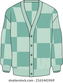 MEN AND BOYS WEAR CARDIGAN SWEATSHIRT AND SWEATER VECTOR ILLUSTRATION