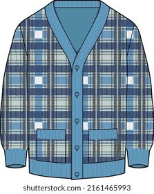 MEN AND BOYS WEAR CARDIGAN SWEATSHIRT AND SWEATER VECTOR ILLUSTRATION