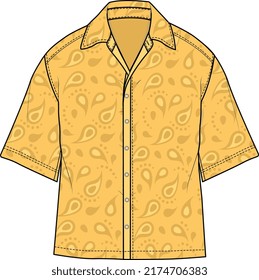 MEN AND BOYS WEAR CROCHET SHIRT VECTOR
