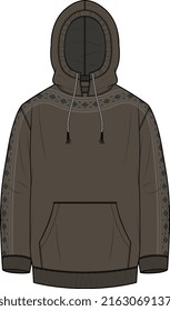 MEN AND BOYS WEAR HOODIES VECTOR SKETCH