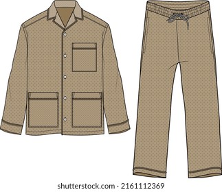 MEN AND BOYS WEAR PAJAMA SET VECTOR