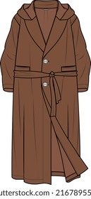 MEN AND BOYS WEAR ROBE COAT VECTOR