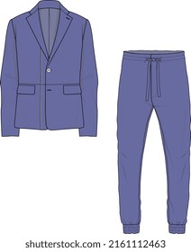 MEN AND BOYS WEAR SPORTY SUIT VECTOR