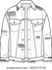 MEN AND BOYS WEAR SWEAT TOPS WINTER WEAR HOODIE JACKETS AND SWEATER FLAT SKETCH VECTOR