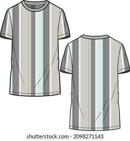 MEN AND BOYS  WEAR TEE SHIRTS WITH GRAPHIC AND  PRINTS VECTOR FRONT AND BACK