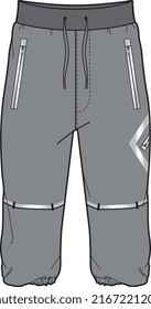 MEN AND BOYS WEAR TRACK JOGGERS AND TROUSERS VECTOR SKETCH