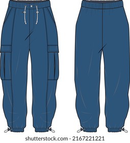 MEN AND BOYS WEAR TRACK JOGGERS AND TROUSERS VECTOR SKETCH