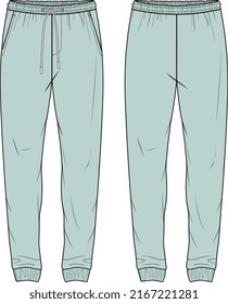 MEN AND BOYS WEAR TRACK JOGGERS AND TROUSERS VECTOR SKETCH