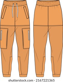 MEN AND BOYS WEAR TRACK JOGGERS AND TROUSERS VECTOR SKETCH