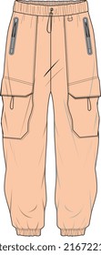 MEN AND BOYS WEAR TRACK JOGGERS AND TROUSERS VECTOR SKETCH