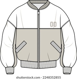 MEN AND BOYS WEAR VARSITY JACKET VECTOR