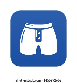 Men brief fashion icon. Simple illustration of men brief fashion vector icon for web