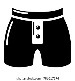 Men brief fashion icon. Simple illustration of men brief fashion vector icon for web