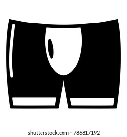 Men brief icon. Simple illustration of men brief vector icon for web