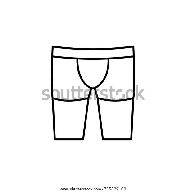 Men Briefs Boxers Icon Body Part Stock Vector Royalty Free 755829109 Shutterstock 