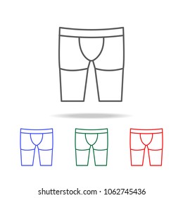 Men briefs boxers  icon. Elements of human body part multi colored icons. Premium quality graphic design icon. Simple icon for websites, web design, mobile app, info graphics on white background