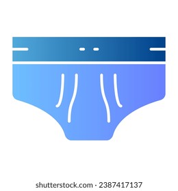 Men briefs flat icon. Men underware color icons in trendy flat style. Underpants gradient style design, designed for web and app. Eps 10