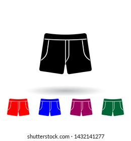 men briefs multi color icon. Elements of clothes set. Simple icon for websites, web design, mobile app, info graphics