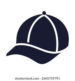 men cap silhouette on white background