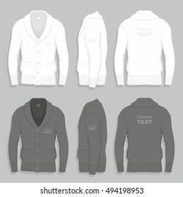 Men Cardigan Design Template