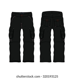 Men Cargo Pant Template