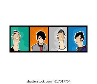 Men cartoon