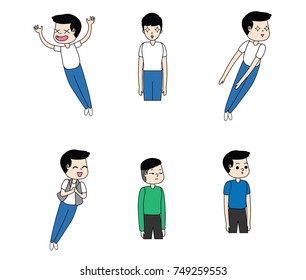 Men Cartoon Stock Vector (Royalty Free) 749259553 | Shutterstock