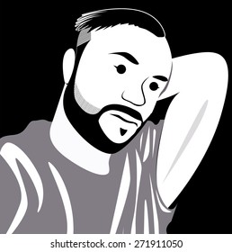 Men cartoon face