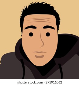 Men cartoon face