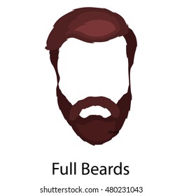 Men cartoon hairstyles with beards and mustache.Vector line art icons illustration of boy head hair isolated trendy hipsters fashion stylish barber shop on a white background
