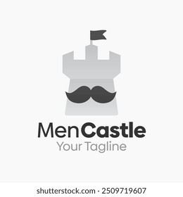 Men Castle Logo Design Template. Good for Business, Agency, Community and Organization