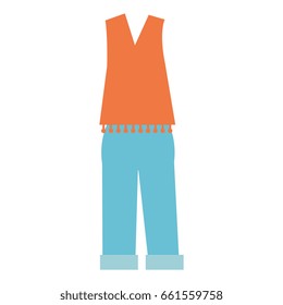 men casual clothes icon