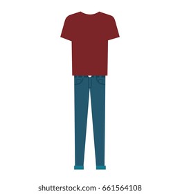 men casual clothes icon