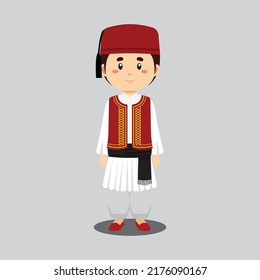 Men character wearing Greek dress