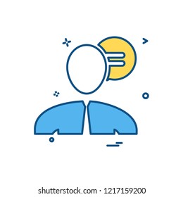 Men Chat Sms Talk Icon Vector Stock Vector (Royalty Free) 1220984302