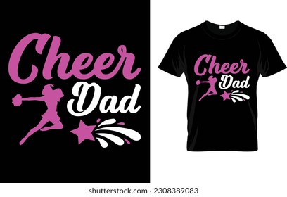 Men Cheer Dad Proud Cheerleading Dad Father's Day T-Shirt