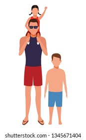men with children avatar