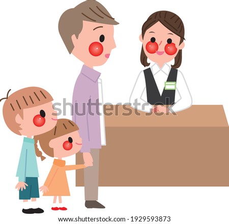 Men with children going to the reception 