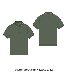 Men Classic Polo Shirt Template