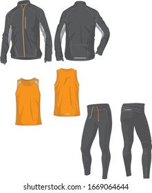 Men clothing set activewear fashion collection