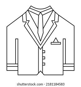 Men Coat Vector icon which is suitable for commercial work and easily modify or edit it   

