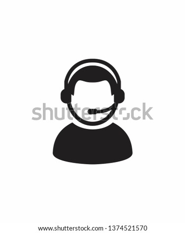 Men Costumer Service Logo Vector 001