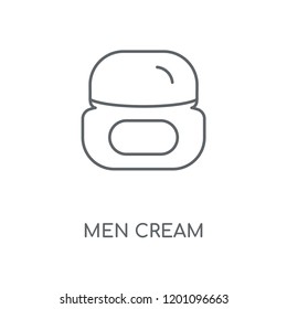 Men Cream linear icon. Men Cream concept stroke symbol design. Thin graphic elements vector illustration, outline pattern on a white background, eps 10.