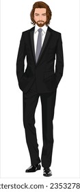 CROQUÍES HOMBRES EN CHAQUETA INTELIGENTE DE BLAZER SUIT TUXEDO SUIT UN SOLO EMPRESARIO DE JACKET EN ILUSTRACIÓN DE VECTORES