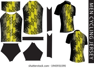 Men Cycling Jersey Design And Pattern For Sublimation Printing